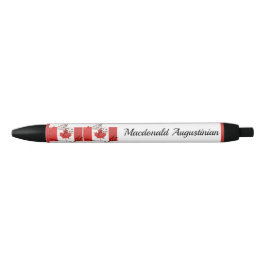 Gepersonaliseerd | CANADA VLAG Kaart Zwarte Ink Pe Zwarte Inkt Pen