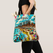 Gepersonaliseerd Cancun, Mexico met een Pop Art Vi Tote Bag (Dichtbij)