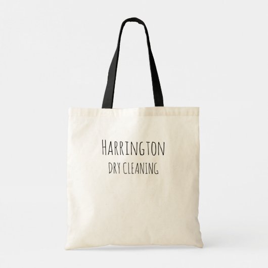 Gepersonaliseerd | CANVAS TAS | Droge reiniging (Achterkant)