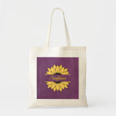 Gepersonaliseerd Canvas tas voor zonnebloemen, Paa (Voorkant)