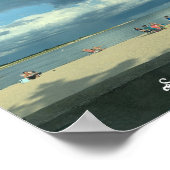 Gepersonaliseerd Cape Cod Summer Sunset Beach Post Poster (Hoek)