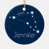 Gepersonaliseerd Capricorn Constellation Ornament (Voorkant)