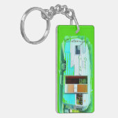 Gepersonaliseerd caravan camper casa sleutelhanger (Voorkant Links)