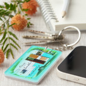 Gepersonaliseerd caravan camper casa sleutelhanger (Voorkant Rechts)