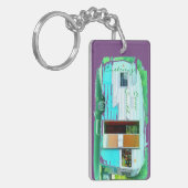 Gepersonaliseerd caravan gypsy casa sleutelhanger (Voorkant Links)