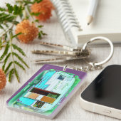 Gepersonaliseerd caravan gypsy casa sleutelhanger (Voorkant Rechts)