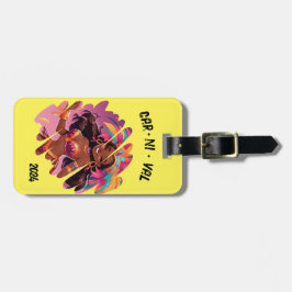 Gepersonaliseerd Carnaval Thema Bagagelabel