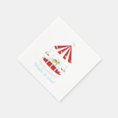 Gepersonaliseerd carrouselservet servetten (Hoek)