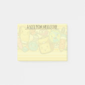 Gepersonaliseerd Cartoon schoolpatroon Post-it® Notes (Voorkant)