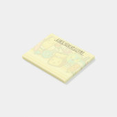Gepersonaliseerd Cartoon schoolpatroon Post-it® Notes (Schuin)