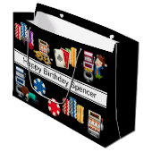 Gepersonaliseerd casino groot cadeauzakje (Voorkant Gekanteld)