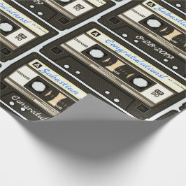Gepersonaliseerd Cassette Mixtapenaam, Omschrijvin Cadeaupapier