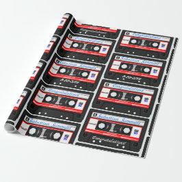 Gepersonaliseerd Cassette Mixtapenaam, Omschrijvin Cadeaupapier