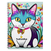 Gepersonaliseerd Cat Design Notitieboek voor katte (Voorkant)