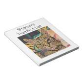 Gepersonaliseerd Cat Notitieblok (Schuin)