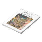 Gepersonaliseerd Cat Notitieblok (Linkerzijde)