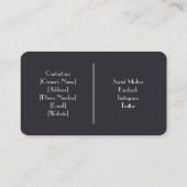 Gepersonaliseerd cattery Visitekaartje (Achterkant)