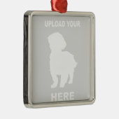 Gepersonaliseerd Cavachon Ornament, foto Pet Metalen Ornament (Rechts)