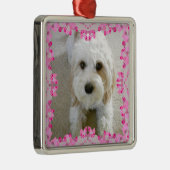 Gepersonaliseerd Cavachon Photo Ornament, Geperson Metalen Ornament (Rechts)