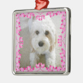 Gepersonaliseerd Cavachon Photo Ornament, Geperson Metalen Ornament (Links)