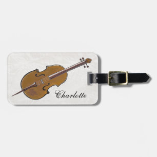 Gepersonaliseerd cello-muziekinstrument of bagagelabel