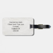 Gepersonaliseerd cello-muziekinstrument of bagagelabel (Achterkant horizontaal)