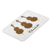 Gepersonaliseerd cello trio cadeau magneet (Linkerzijde)
