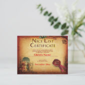 Gepersonaliseerd certificaat van Nice van de Kerst Briefkaart (Staand voorkant)