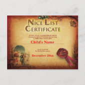Gepersonaliseerd certificaat van Nice van de Kerst Briefkaart (Voorkant)