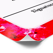 Gepersonaliseerd certificaat van waardering perfect poster (Hoek)