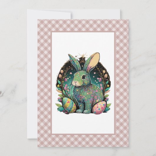 Gepersonaliseerd certificaat voor paaseieren van k kaart (Achterkant)