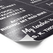 Gepersonaliseerd | Chalkboard Eerste dag van het s Foto Afdruk (Hoek)