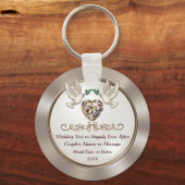 Gepersonaliseerd, Cheap Wedding Favors, Weddenscha Sleutelhanger (Voorkant)