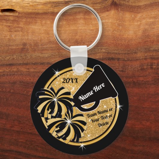 Gepersonaliseerd, Cheer Pom Pom Sleutelhanger, de Sleutelhanger (Voorkant)