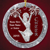 Gepersonaliseerd, Cheerleader Ornament, Cheer Favo Keramisch Ornament