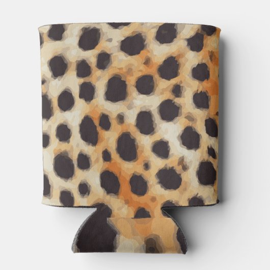 Gepersonaliseerd Cheetah Animal Pattern Blikjeskoeler (Achterkant)