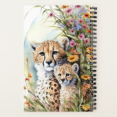 Gepersonaliseerd Cheetah School Kantoor Gift Notitieboek (Achterkant)