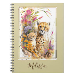 Gepersonaliseerd Cheetah School Kantoor Gift Notitieboek