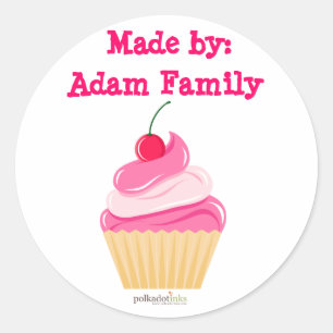Gepersonaliseerd * Cherry Cupcake Stickers Boek