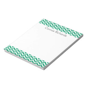 Gepersonaliseerd Chevron-Notitieblok - groen Notitieblok