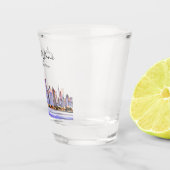 Gepersonaliseerd Chicago Skyline Shot Glass Glas (Rechts)