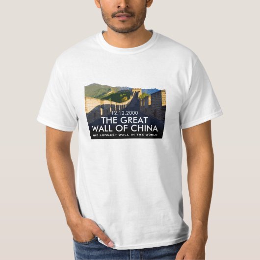 Gepersonaliseerd China Great Wall-herdenking T-shirt (Voorkant)