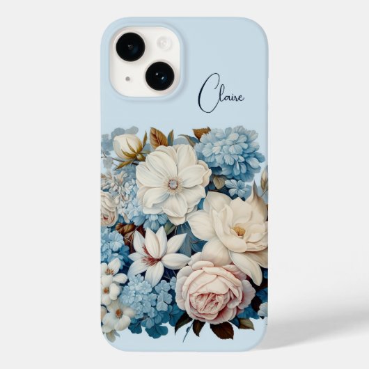 Gepersonaliseerd chique  bloemboeket Case-Mate iPhone case (Achterkant)