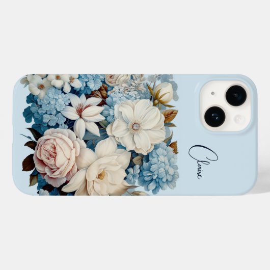 Gepersonaliseerd chique  bloemboeket Case-Mate iPhone case (Achterkant (horizontaal))