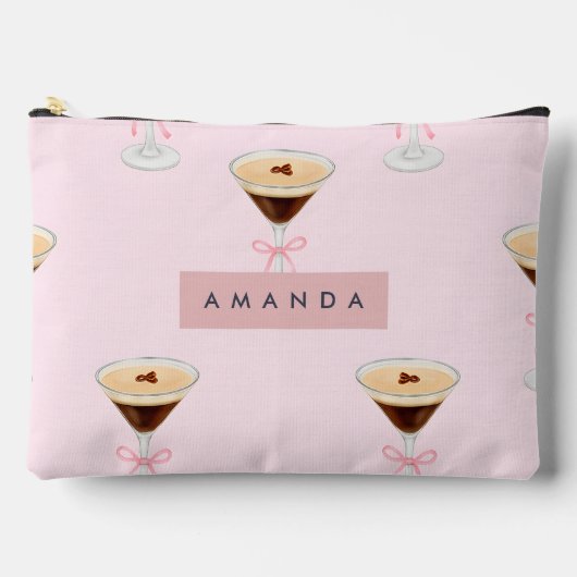 Gepersonaliseerd chique espresso cocktailpatroon etui (Voorkant)