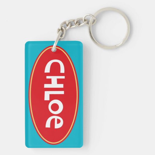 Gepersonaliseerd "Chloe" Sleutelhanger (achterkant)