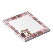 Gepersonaliseerd Chocolade Lab Mam Pset Notitieblok (Schuin)