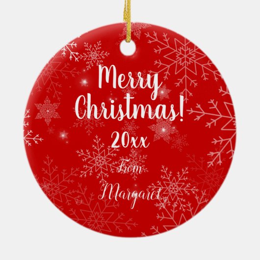 Gepersonaliseerd chocolade labrador Ice Cream Keramisch Ornament (Achterkant)