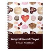 Gepersonaliseerd chocolade Snoep Notitieboek (Voorkant)