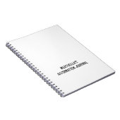 Gepersonaliseerd Christelijk BIJBELS AFFIRMATIEBLA Notitieboek (Rechterzijde)